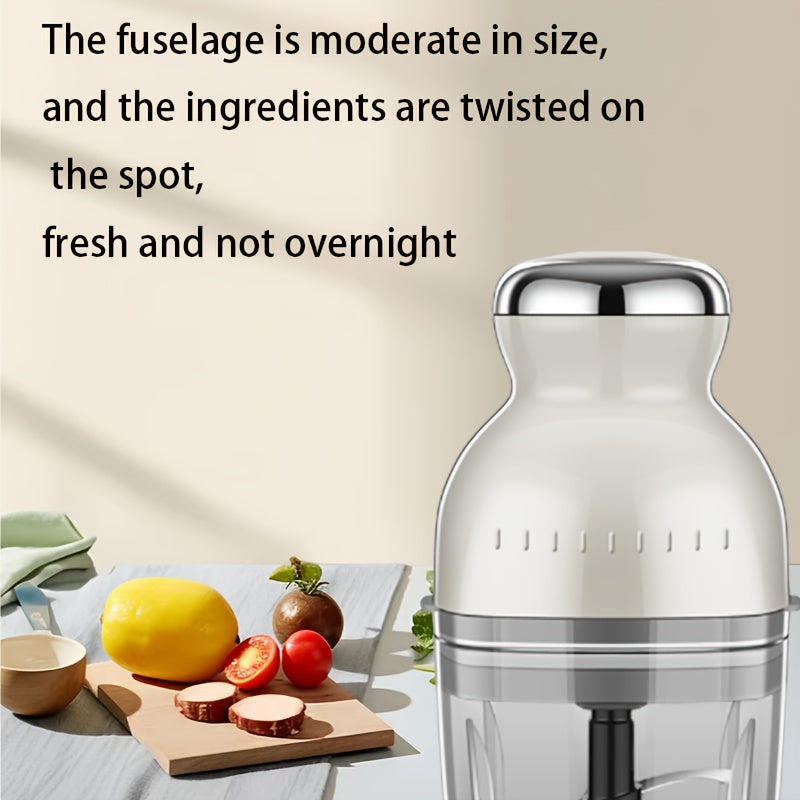 2pcs Meat Churn, Portable Non-embroidered Meat Grinder, Baby Food Supplement Machine, Multi-purpose Garlic Peeler In Kitchen, Mincer For Twisted Dumplings And Garlic Peeler For Twisted Vegetables, Suitable For Families, Kitchens And Restaurants.