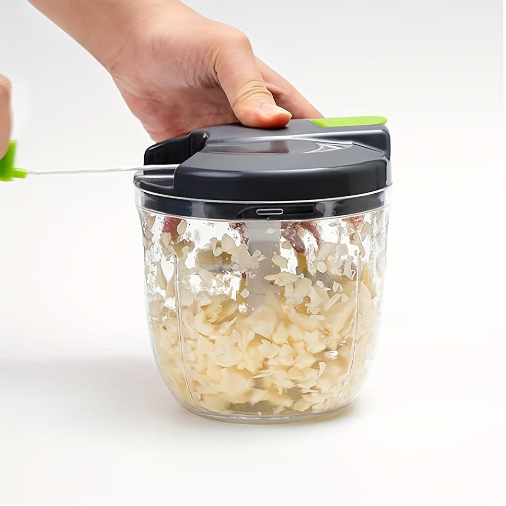 Vegetable Chopper Professional Onion Chopper Multifunctional Food Chopper Kitchen Onion Chopper with 3/5 Blades, Salad Potato, Carrot, Garlic Container, Kitchen Gadget Set