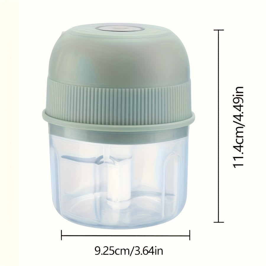 250ml Electric Mini Garlic Chopper USB Meat Grinder Garlic Crusher Sturdy Ginger and Vegetable Crusher with Safety for Switch, Thickened, Chopper