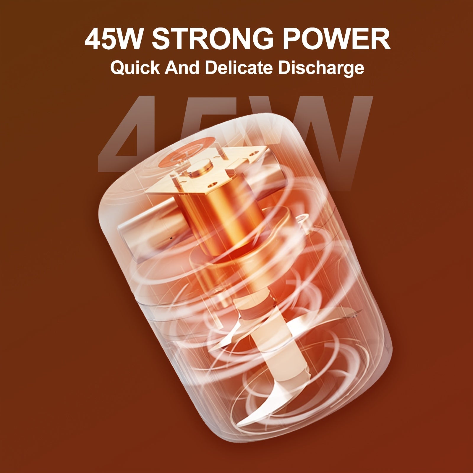 Naibsan Electric Food Shredder - Mini Meat Grinder, Garlic Puree Maker | Portable, 5000rpm, 251ml, USB Charging, Rechargeable Lithium Battery