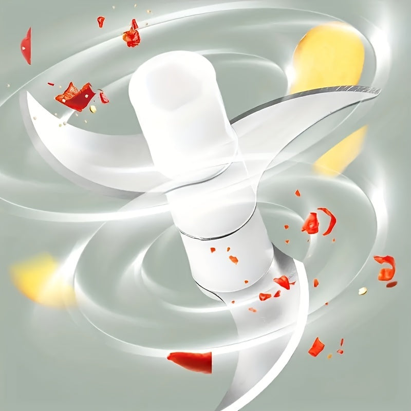 3.38/8.45oz Electric Mini Garlic Chopper USB Meat Grinder Garlic Masher Machine Sturdy Durable Crushed Ginger Vegetable Crusher Kitchenware