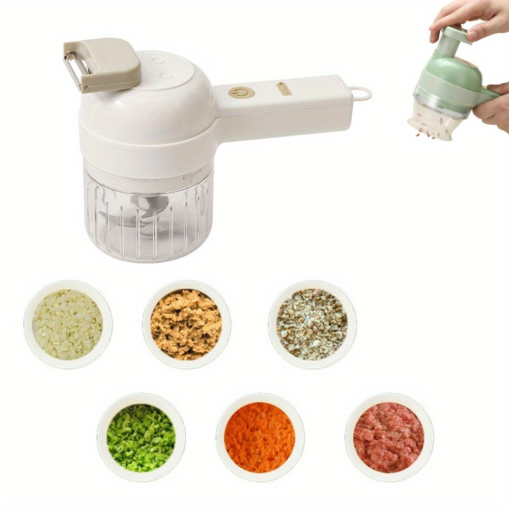 1pc Portable Mini Electric Food Processor & Vegetable Chopper, USB Charging Lithium Battery Rechargeable 800mAh, with Easy Clean-Up, for Onion, Ginger, Chilli, Onion, Garlic, Meat and More