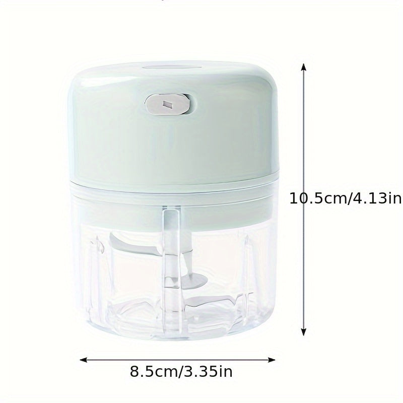 3-color options, compact electric garlic press for home and restaurant use with stainless steel blades, quickly crushes garlic and ginger, ideal for various food preparations