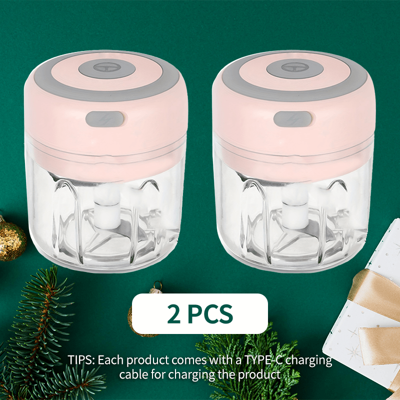 Portable USB Rechargeable Electric Mini Garlic Slicer (8.45 Ounces) - Vegetable, Salad, Lettuce, Onion, Pepper Chopper, Tomato Dicer, Convenient And Faster, Mother's Day Gift