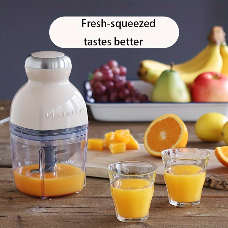 1pc Meat Churn, Portable Non-Woven Meat Grinder & Baby Food Supplement Machine - Multi-Purpose Electric Cooking Appliance with 24000 RPM, US Plug, Ideal for Home & Restaurant Use, Durable Plastic Design, Kitchen Gadget, Modern Kitchenware, Efficient