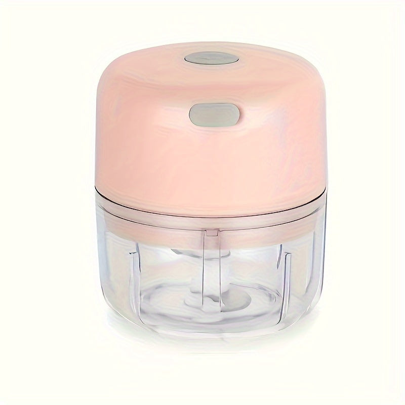 3.38/8.45oz Electric Mini Garlic Chopper USB Meat Grinder Garlic Masher Machine Sturdy Durable Crushed Ginger Vegetable Crusher Kitchenware