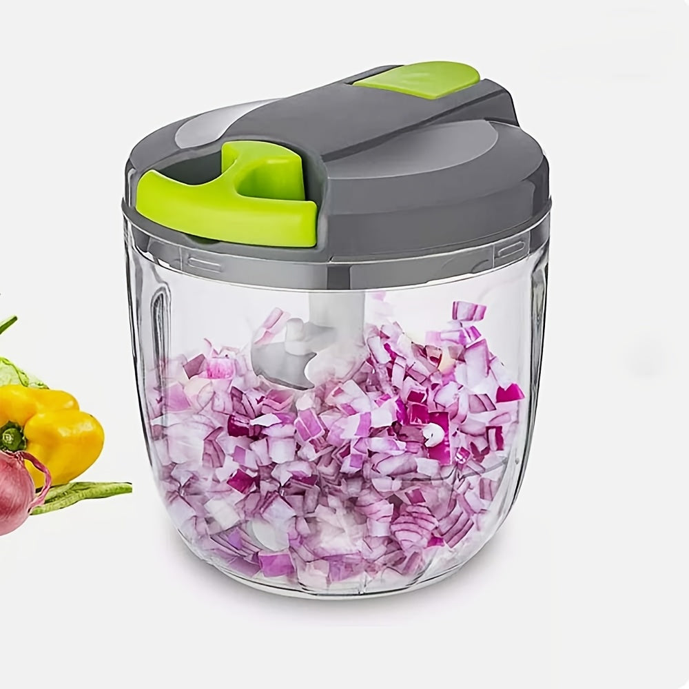 Vegetable Chopper Professional Onion Chopper Multifunctional Food Chopper Kitchen Onion Chopper with 3/5 Blades, Salad Potato, Carrot, Garlic Container, Kitchen Gadget Set