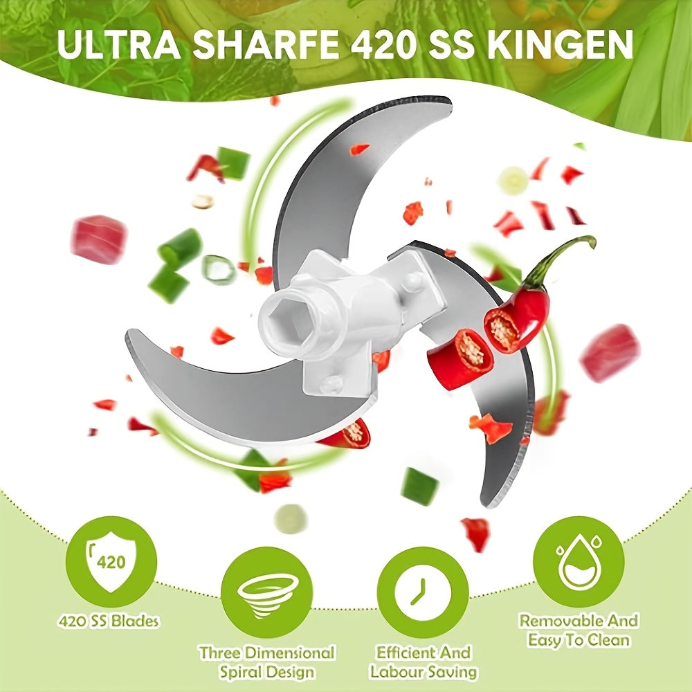 Vegetable Chopper Professional Onion Chopper Multifunctional Food Chopper Kitchen Onion Chopper with 3/5 Blades, Salad Potato, Carrot, Garlic Container, Kitchen Gadget Set