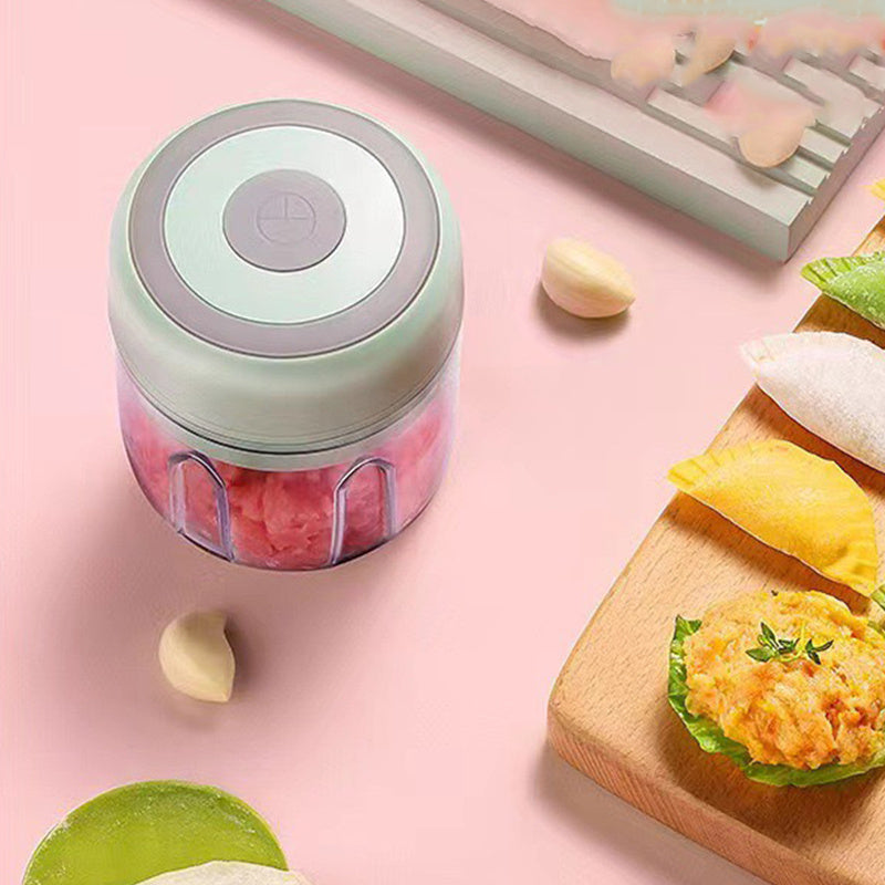 Electric Mini Garlic Chopper, portable rechargeable food processor with USB, stainless steel blades, garlic blender for garlic, onion, meat, chili, compact kitchen tool, Garlic Peeler Electric, Automatic Garlic Peeler, Automatic Peeler for Garlic, Garlic