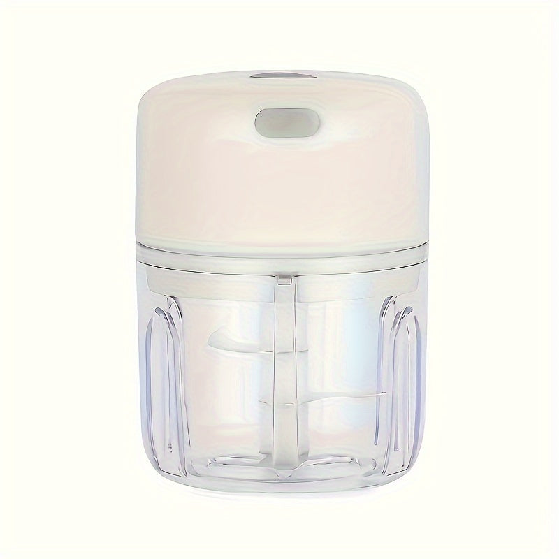 3.38/8.45oz Electric Mini Garlic Chopper USB Meat Grinder Garlic Masher Machine Sturdy Durable Crushed Ginger Vegetable Crusher Kitchenware
