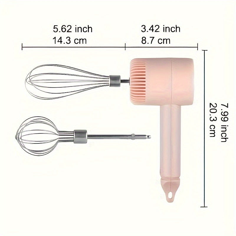 [Mini Electric Garlic Chopper] 1set, Electric Garlic Chopper, Mini Electric Vegetable CutterMultifunctional Garlic Masher, Garlic Crusher, Meat Grinder, Chilli, Onion, Celery. USB RechargeableHandheld Egg Beater with The Function Of Food Chopper, Baking