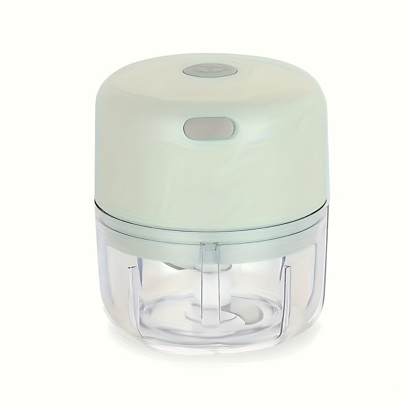 3.38/8.45oz Electric Mini Garlic Chopper USB Meat Grinder Garlic Masher Machine Sturdy Durable Crushed Ginger Vegetable Crusher Kitchenware