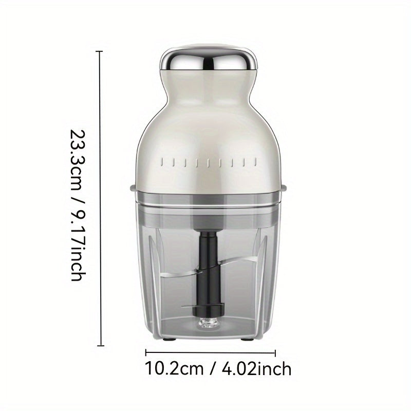 1pc Meat Churn, Portable Non-Woven Meat Grinder & Baby Food Supplement Machine - Multi-Purpose Electric Cooking Appliance with 24000 RPM, US Plug, Ideal for Home & Restaurant Use, Durable Plastic Design, Kitchen Gadget, Modern Kitchenware, Efficient