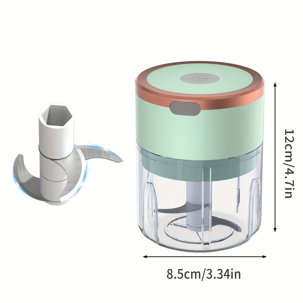 [Mini Chopper] Powerful Mini Food Chopper, Meat Grinder, Vegetable Chopper | Electric Garlic Chopper, USB Rechargeable, Wireless, 250ml