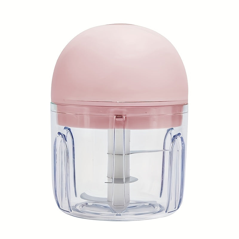 [USB Rechargeable Garlic Mincer] USB Rechargeable Electric Mini Garlic Mincer - 250ml Food Processor with 1000 RPM Motor, Portable Handheld Design for Garlic, Onion, Ginger, Chili & Vegetables - Compact Kitchen Appliance for Home & Travel, Garlic Crusher,