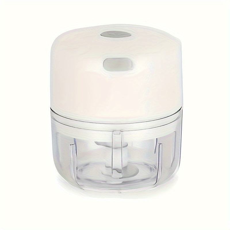 3.38/8.45oz Electric Mini Garlic Chopper USB Meat Grinder Garlic Masher Machine Sturdy Durable Crushed Ginger Vegetable Crusher Kitchenware