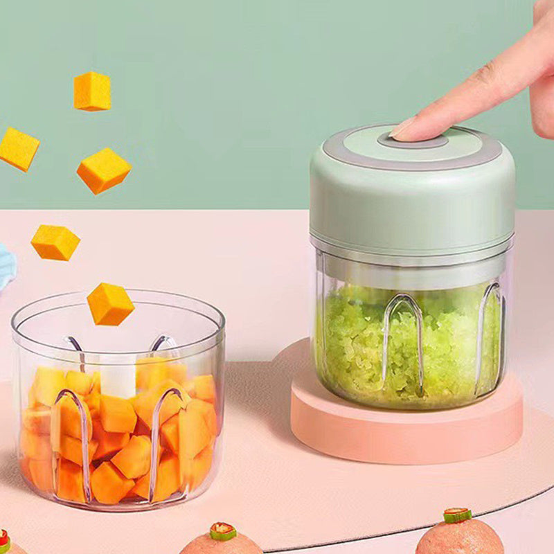 Electric Mini Garlic Chopper, portable rechargeable food processor with USB, stainless steel blades, garlic blender for garlic, onion, meat, chili, compact kitchen tool, Garlic Peeler Electric, Automatic Garlic Peeler, Automatic Peeler for Garlic, Garlic