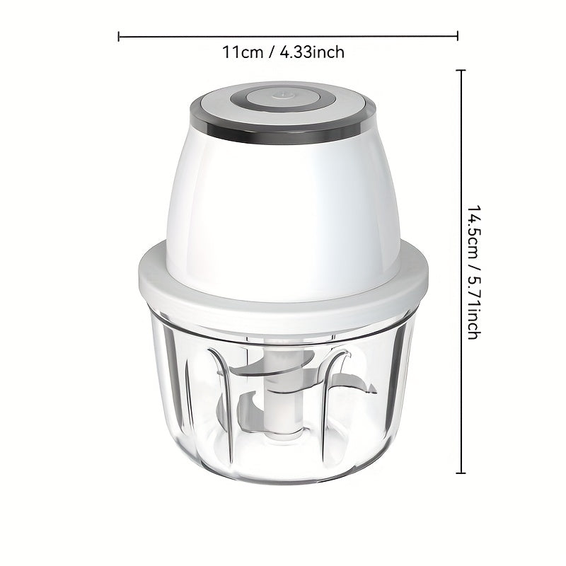 Selected Gifts for Labor Day, 1pc New Electric Garlic Beater, Multifunctional Garlic Peeler, Household Small Automatic Meat Grinder, Garlic Pulling And Mashing Machine, Electric Cooking Machine, High-power Mini Garlic Beater., Garlic Crusher, Garlic