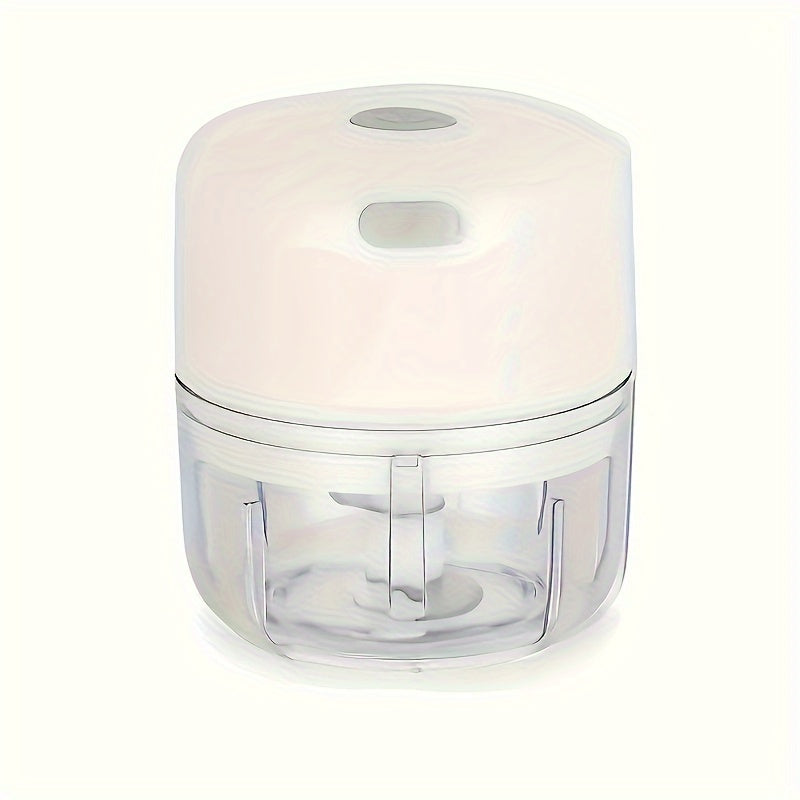 3.38/8.45oz Electric Mini Garlic Chopper USB Meat Grinder Garlic Masher Machine Sturdy Durable Crushed Ginger Vegetable Crusher Kitchenware