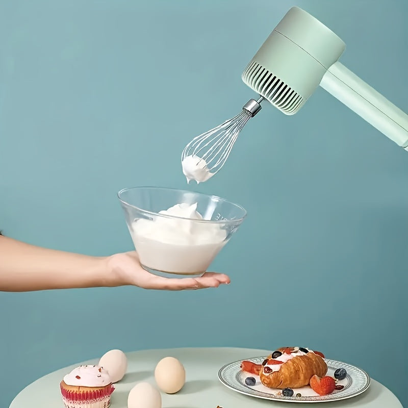 [Mini Electric Garlic Chopper] 1set, Electric Garlic Chopper, Mini Electric Vegetable CutterMultifunctional Garlic Masher, Garlic Crusher, Meat Grinder, Chilli, Onion, Celery. USB RechargeableHandheld Egg Beater with The Function Of Food Chopper, Baking