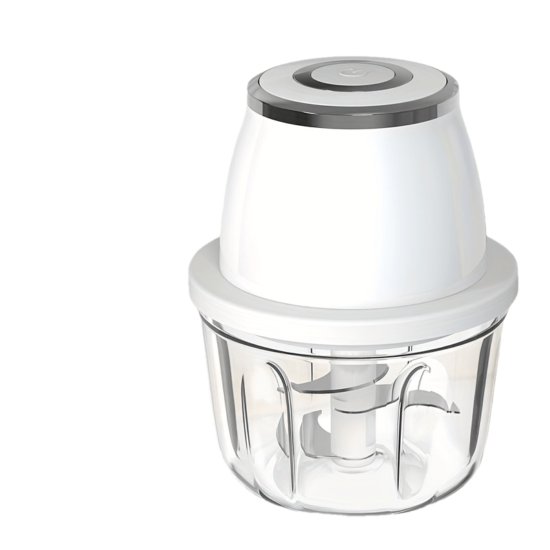 Powerful 304 Stainless Steel Portable Electric Food Chopper & Processor - 350ML Mini USB Wireless Handheld Garlic Slicer For Vegetables & Meat